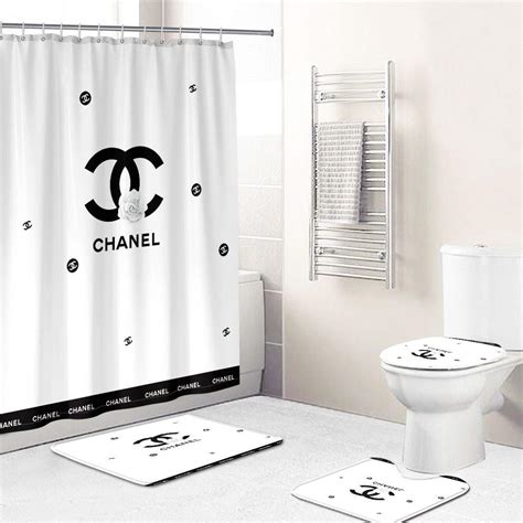 chanel shower curtains|chanel shower curtain sets.